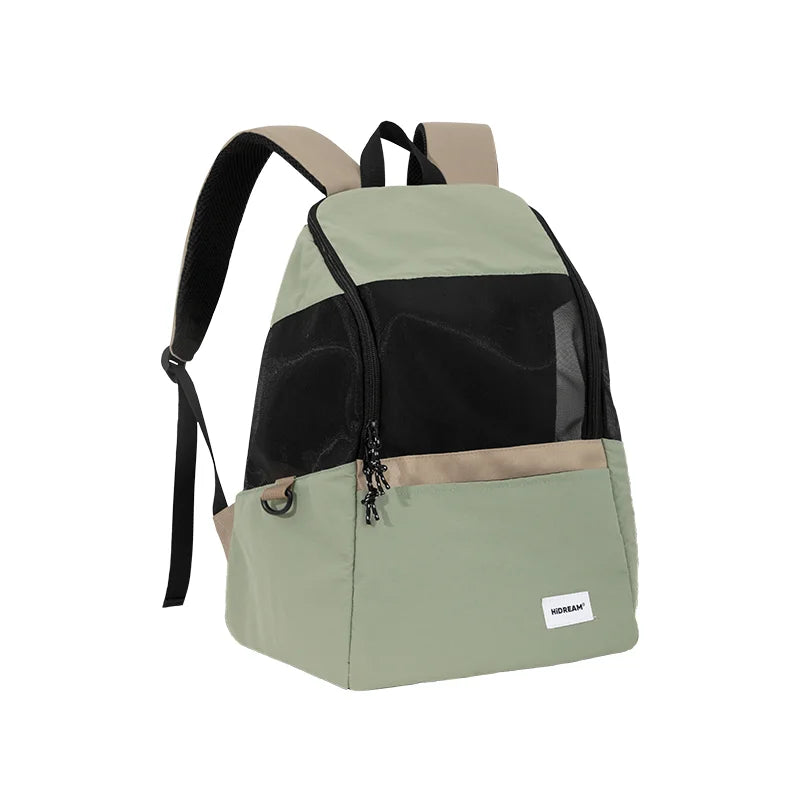 City Light Dog and Cat Backpack Carrier for Owners Olive Green