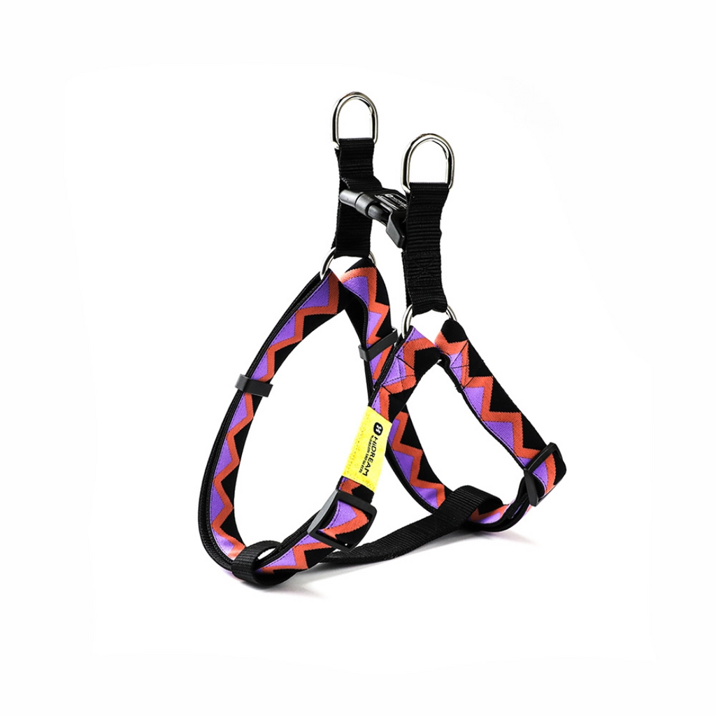 Rainbow Collection Type Y Dog Harness Black