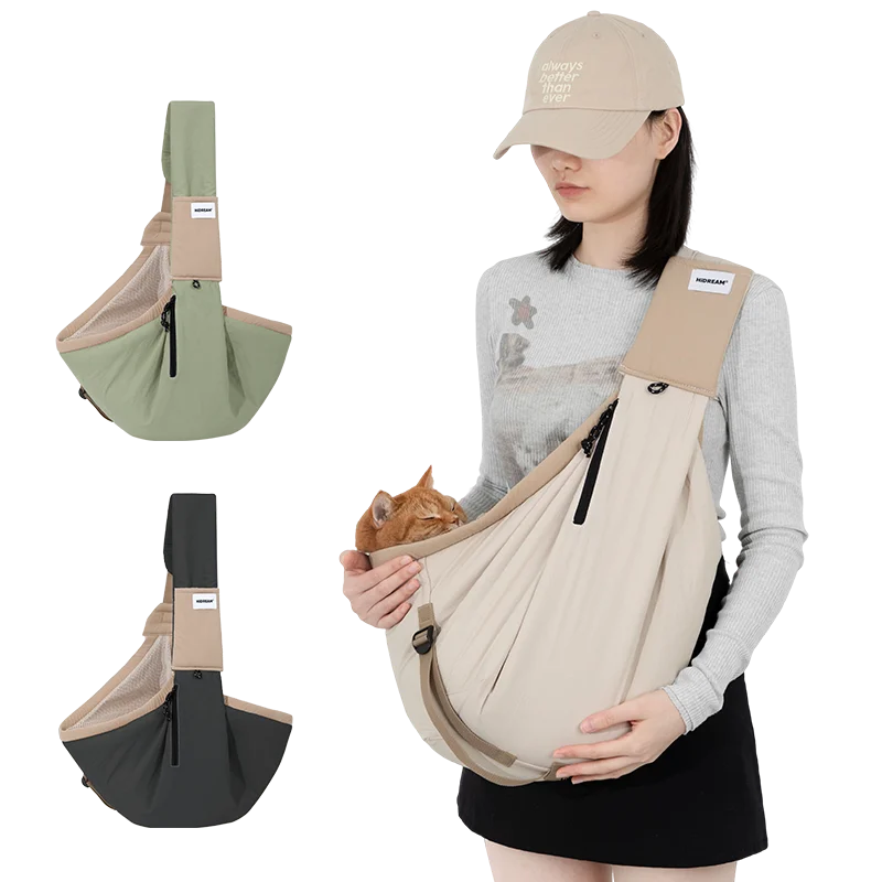 Urban Dog and Cat Sling Carrier Crossbody Bag Hands Free