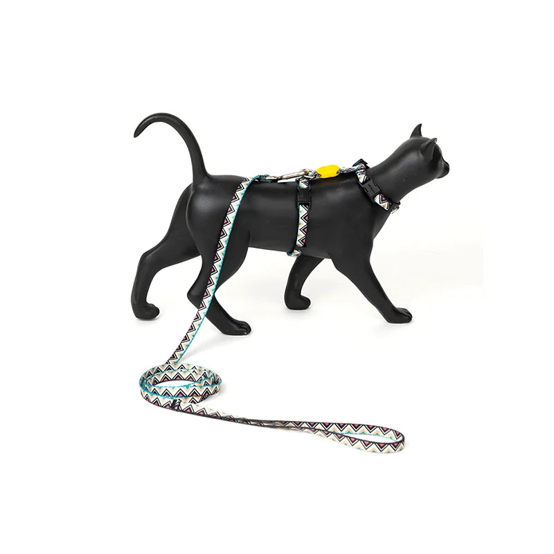 Color Castle Cat Harness and Leash Set Totem