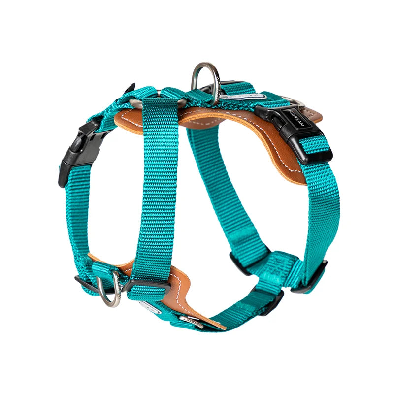 Comfort No-Pull Dog Harness and Leash Green Chest