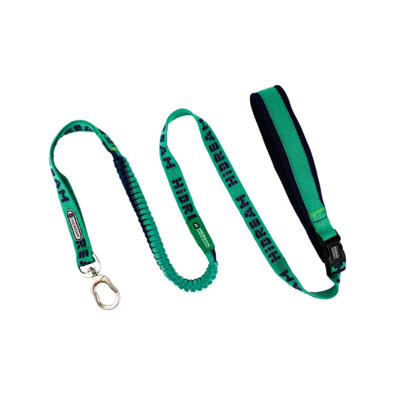 Soft Handle Adjustable Elastic Dog Leash Green