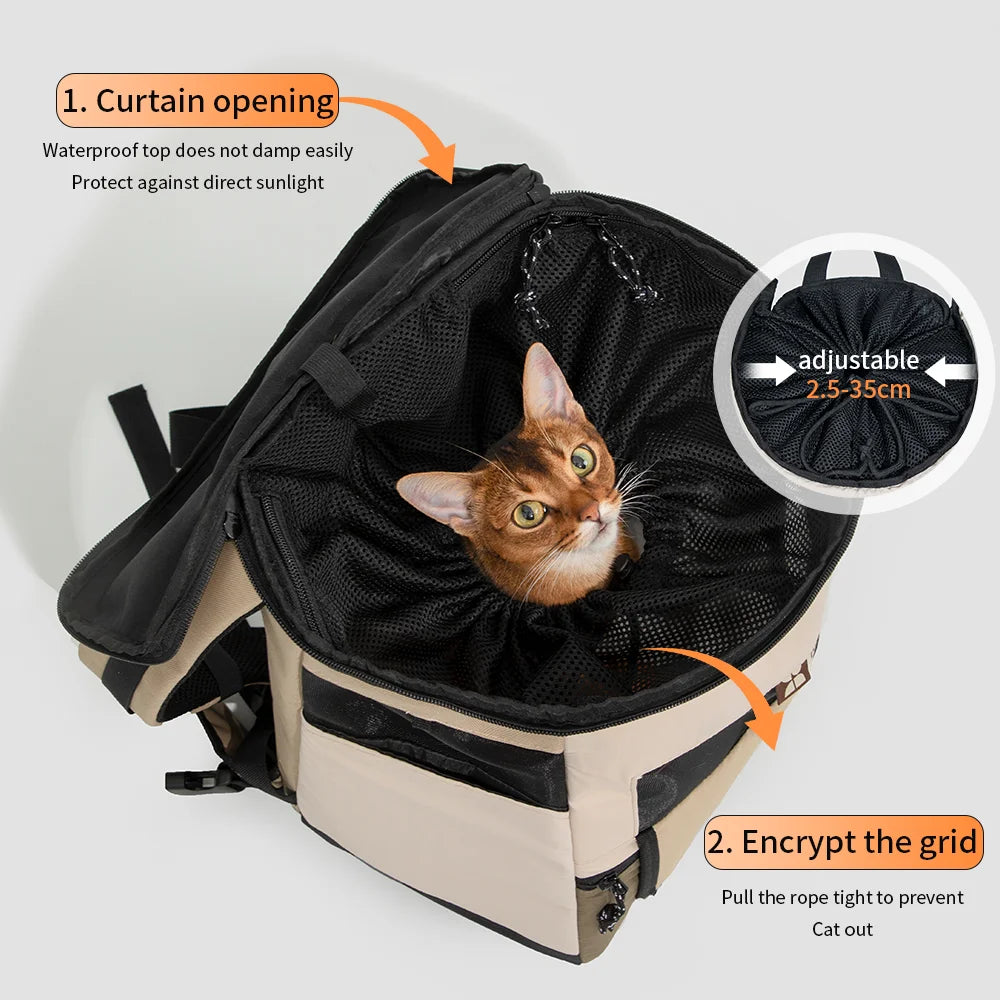 Essential Dog and Cat Travel Carrier Backpack Features