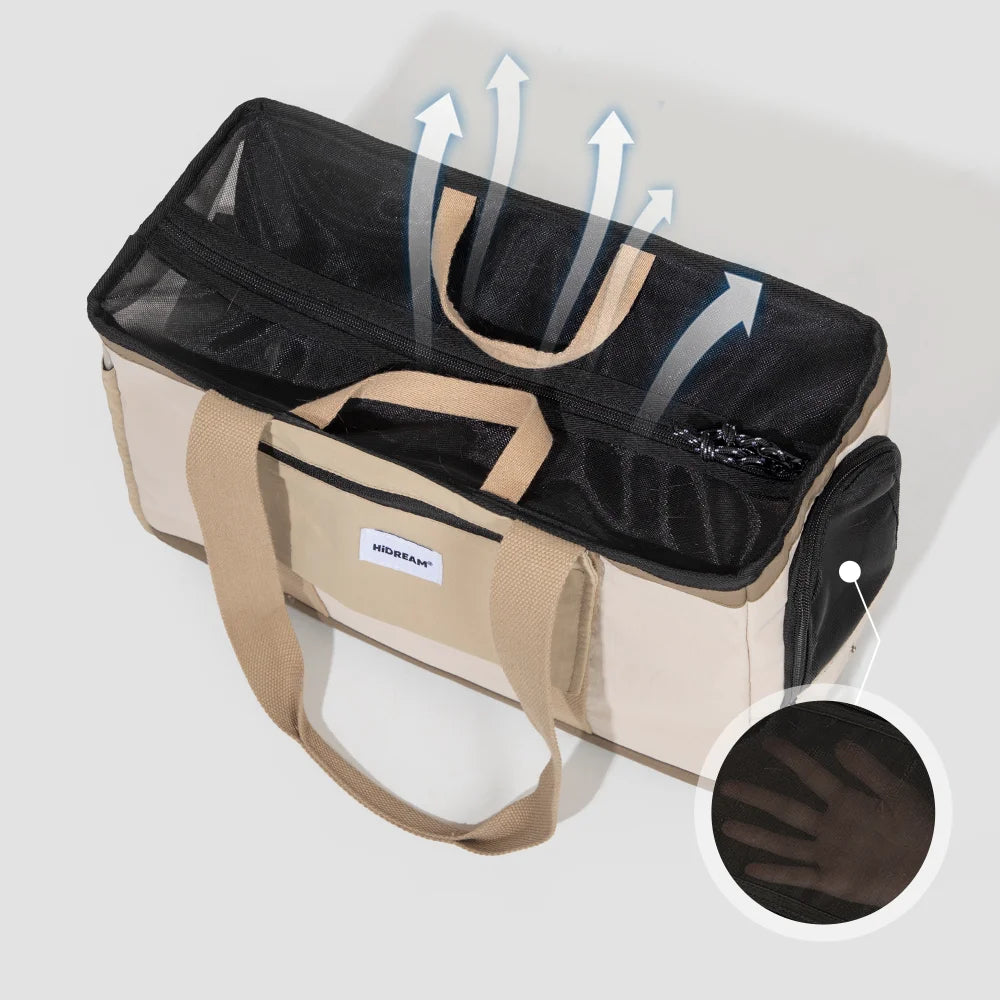 Picnic Dog and Cat Travel Carrier Tote Bag Airflow