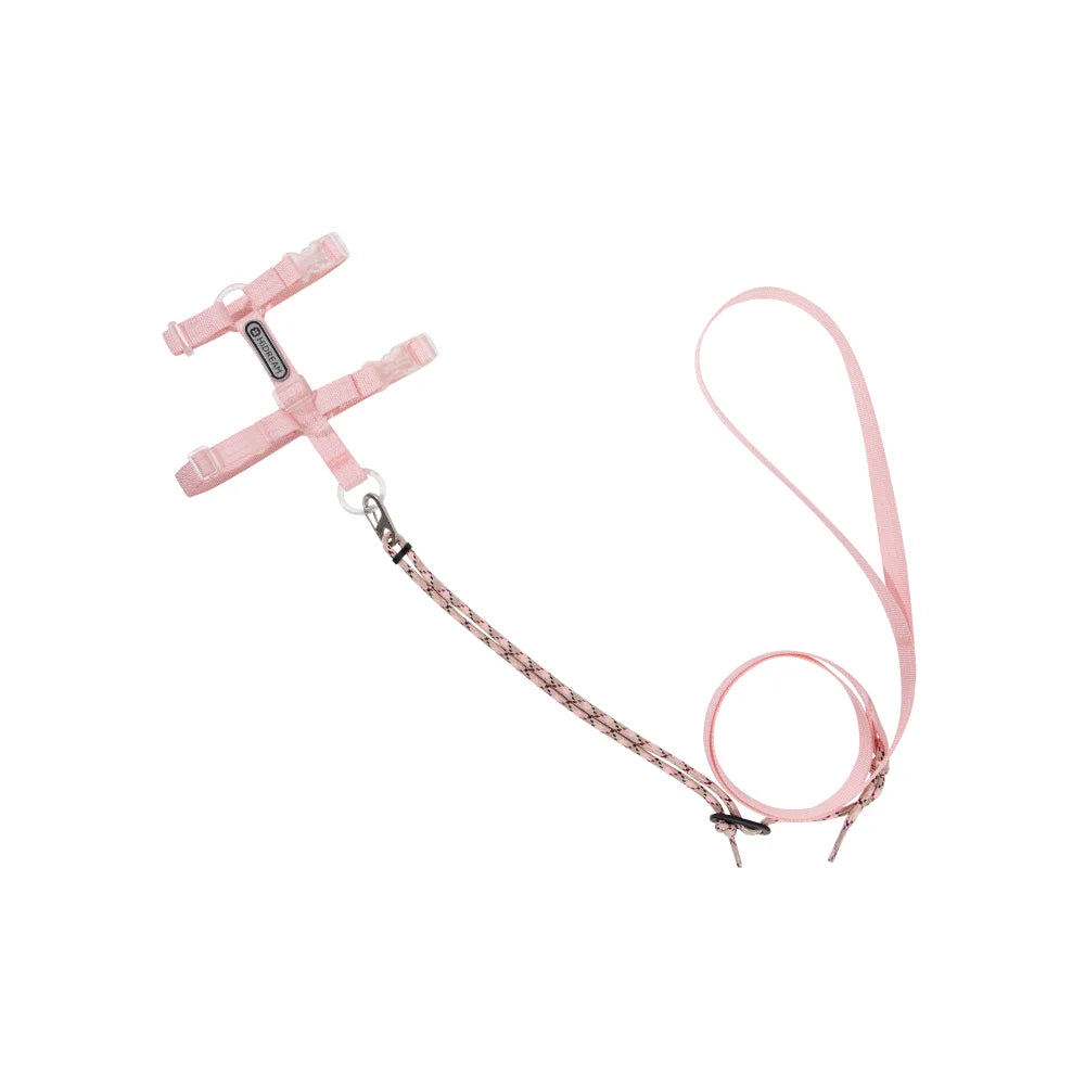 Explorer Cat Harness and Leash Set Pink