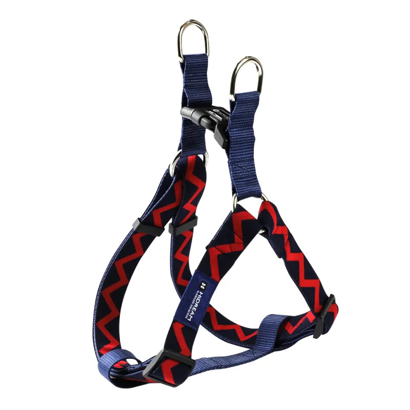 Rainbow Collection Type Y Dog Harness Blue