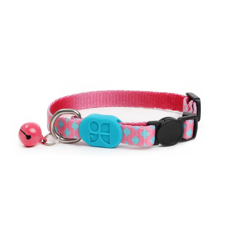 Designer Adjustable Colorful Cute Cat Collar Bobby