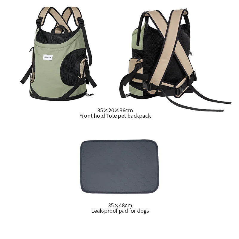 Front Cross Dog and Cat Shoulder Canvas Bag