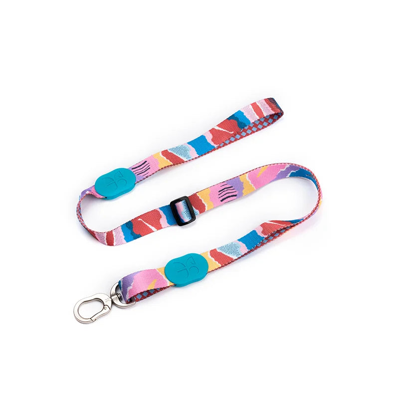 Cute Colorful Collection Dog Leash Mountain Stamp