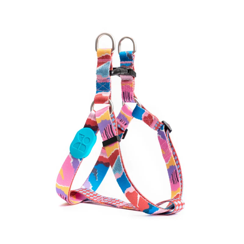 Cute Colorful Collection Type Y Dog Harness Mountain Stamp