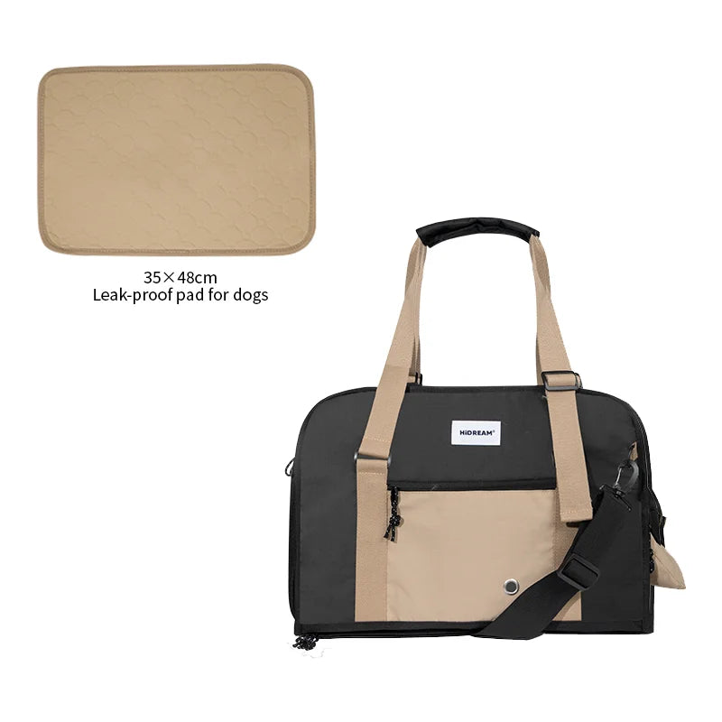 dog travel duffel bag Duffle Dog and Cat Travel Bag With Cooler Pocket
